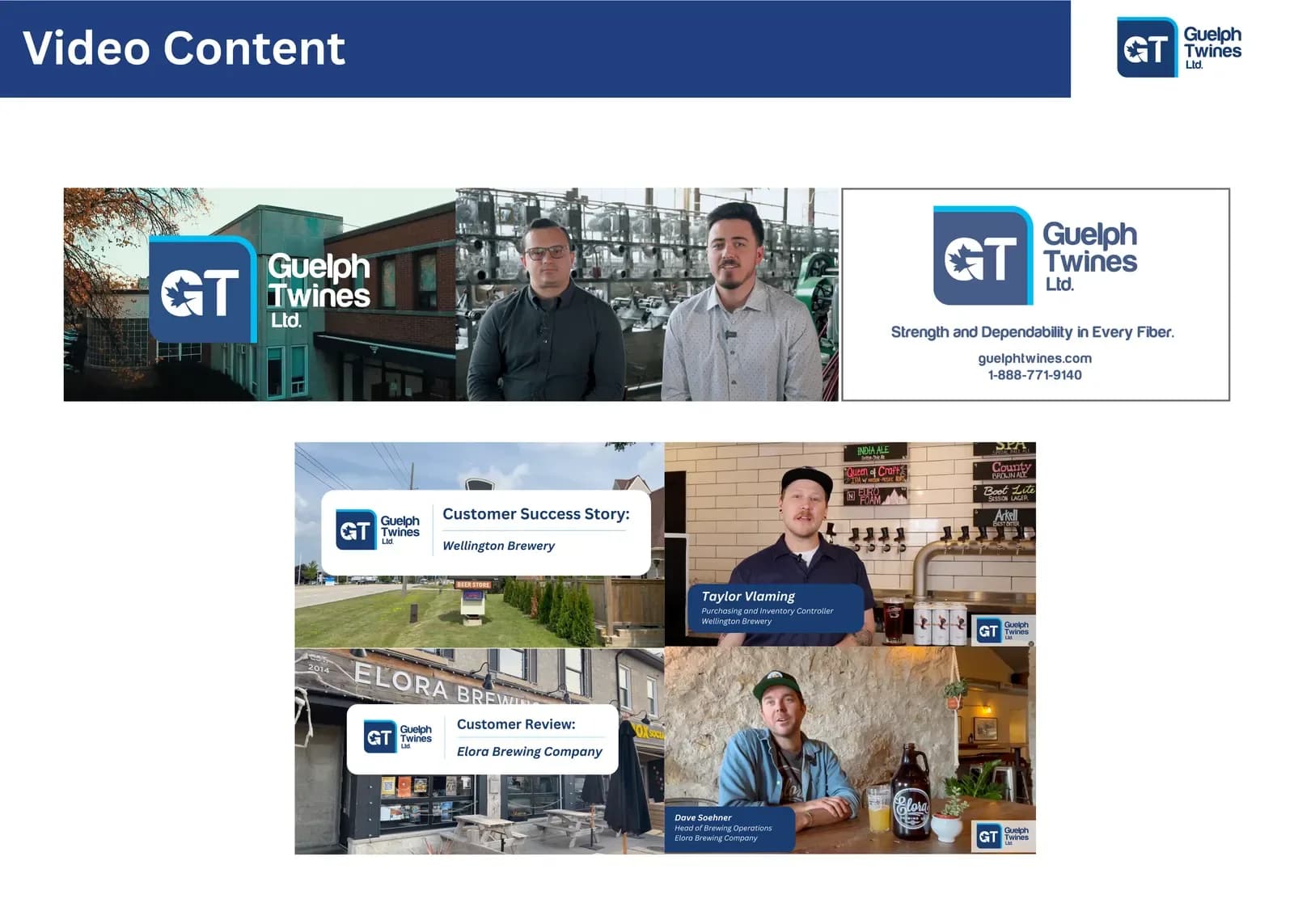 Guelph Twines Ltd. — Video content