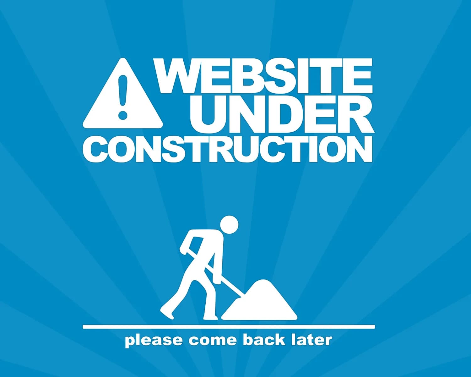 website under construction sign